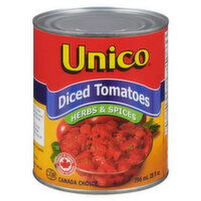 Unico - Diced Tomatoes Herbs & Spices, 796 Millilitre