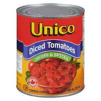 Unico - Diced Tomatoes Herbs & Spices, 796 Millilitre
