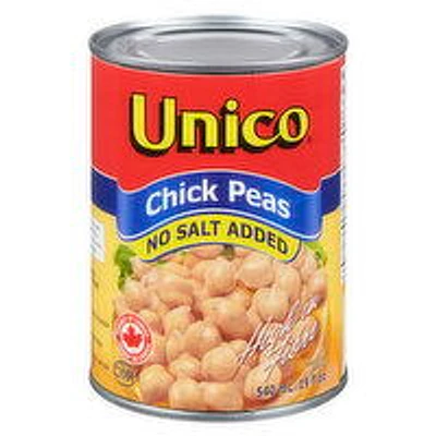 Unico - Chick Peas No Salt Added, 540 Millilitre