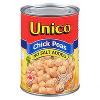 Unico - Chick Peas No Salt Added, 540 Millilitre