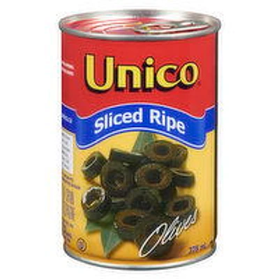 Unico - Sliced Ripe Olives, 375 Millilitre