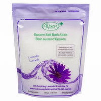 Alpen Secrets - Epsom Salt Bath Soak - Lavender, 1.6 Kilogram