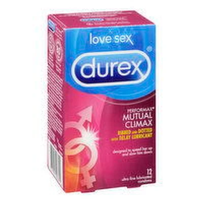 Durex - Performax Mutual Climax Condoms, 12 Each