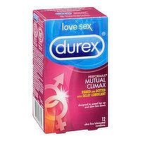 Durex - Performax Mutual Climax Condoms, 12 Each