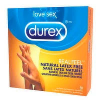 Durex - Non Latex Condoms - Real Feel, 20 Each