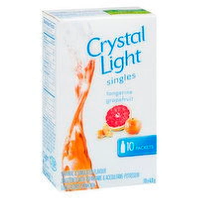 Crystal Light - Singles Tangerine Grapefruit Low Calorie Drink Mix, 10 Each