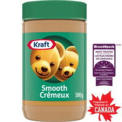 Kraft - Kraft Smooth Peanut Butter, 500 g Jar, 500 Gram