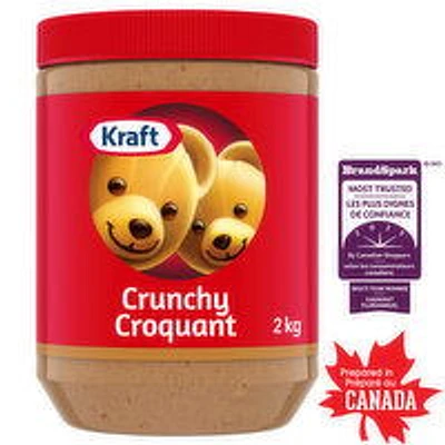 Kraft - Crunchy Peanut Butter, 2 kg Jar, 2 Kilogram