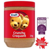 Kraft - Crunchy Peanut Butter, 2 kg Jar, 2 Kilogram