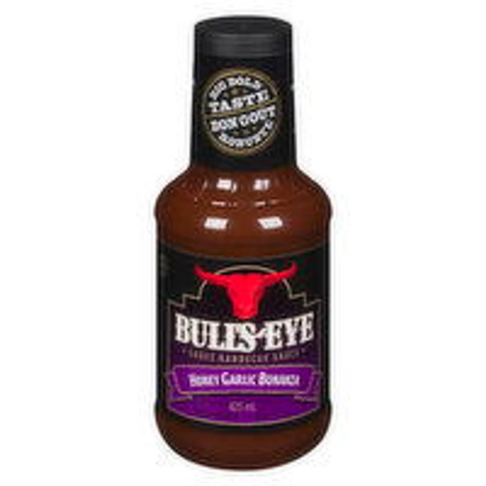 Bull's Eye - Honey Garlic Bonanza Barbecue Sauce, 425 Millilitre