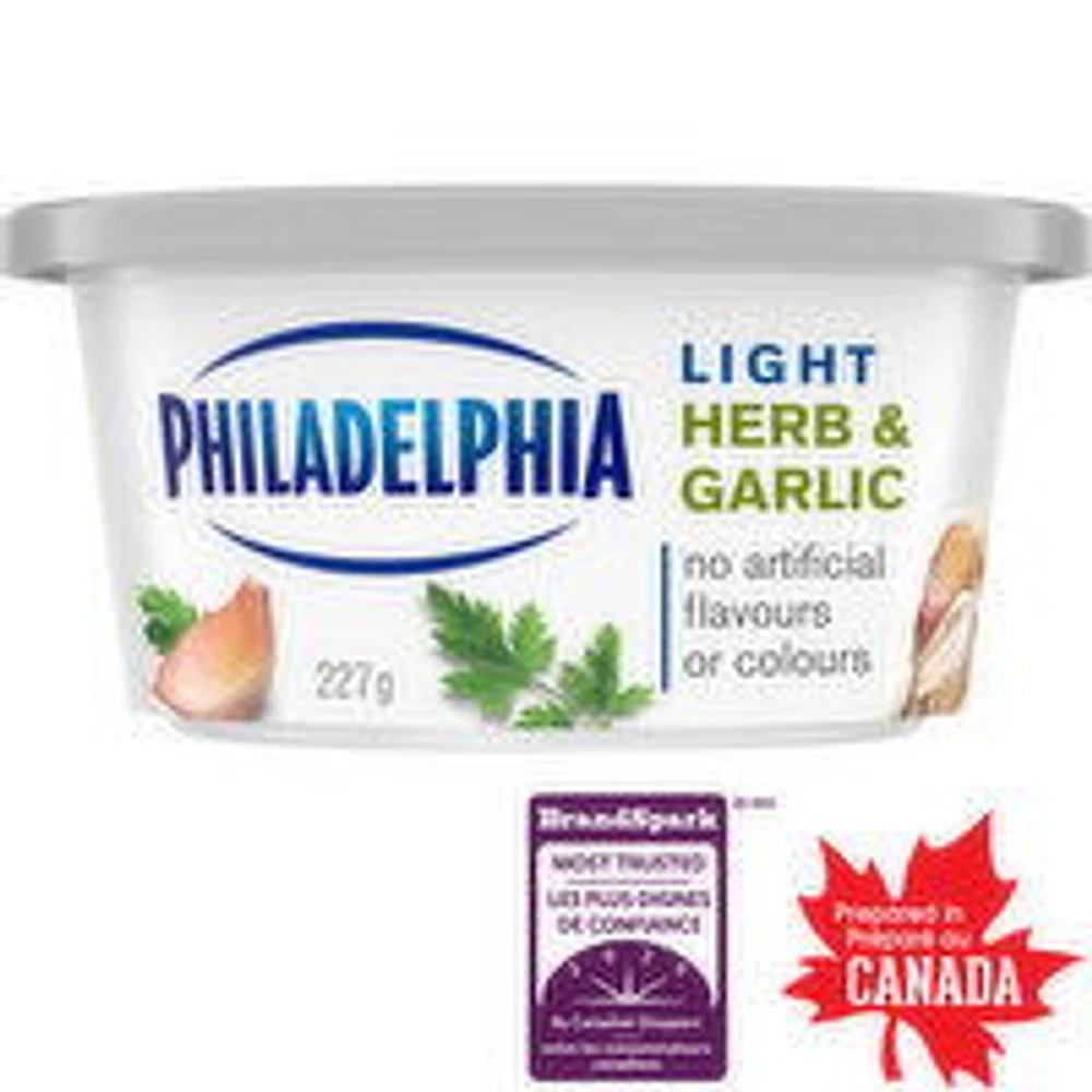 Philadelphia - Light Herb & Garlic Cream Cheese, 227 Gram