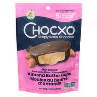 ChocXO - Organic Dark Chocolate Almond Butter Cups, 98 Gram