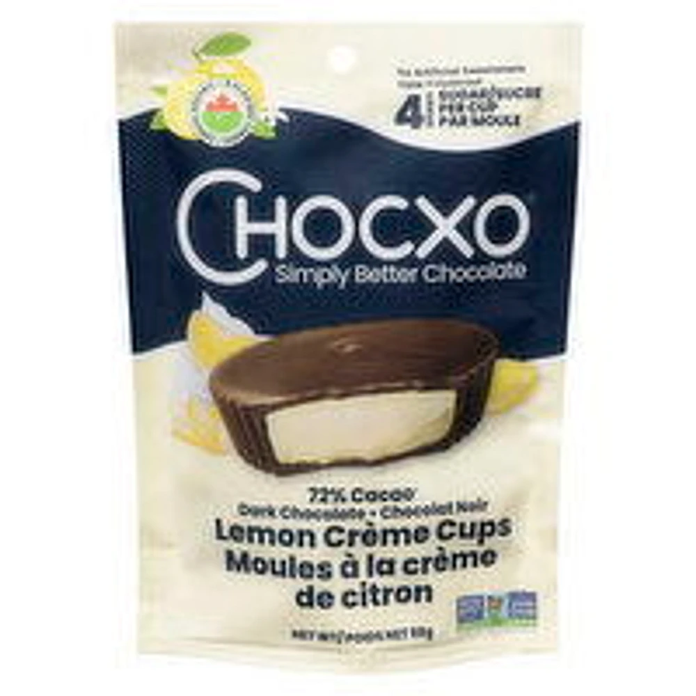 ChocXO - Dark Chocolate Lemon Creme Cups, 98 Gram