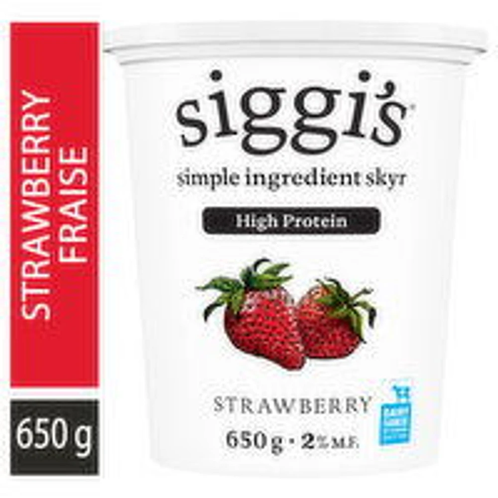 siggi's - Strawberry Skyr Yogurt 2%, 650 Gram