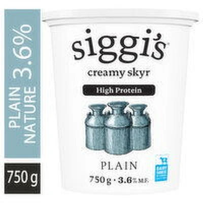 siggi's - Plain Skyr Yogurt 3.6%, 750 Gram