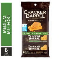 Cracker Barrel - Medium Cheddar Cheese Snacks, 8 Each