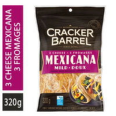 Cracker Barrel - Mexicana 3 Cheese Blend Shredded, 320 Gram