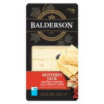 Balderson - Monterey Jack with Hot Peppers Cheese Slices, 140 Gram