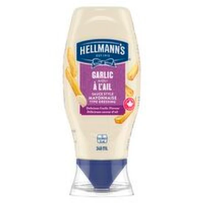 Hellmann's - Garlic Aioli Sauce Style Mayonnaise Dressing, 340 Millilitre