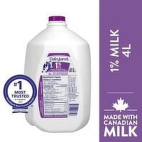 Dairyland - 1% Regular Milk, 4 Litre
