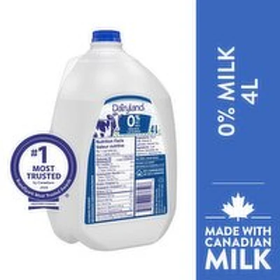 Dairyland - 0% Regular Milk, 4 Litre
