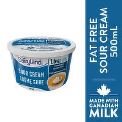Dairyland - Fat Free Sour Cream 1.5% M.F., 500 Millilitre