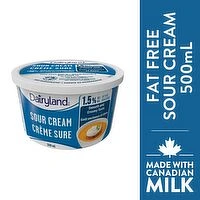 Dairyland - Fat Free Sour Cream 1.5% M.F., 500 Millilitre
