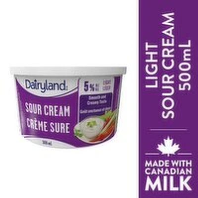 Dairyland - Light Sour Cream, 500 Millilitre
