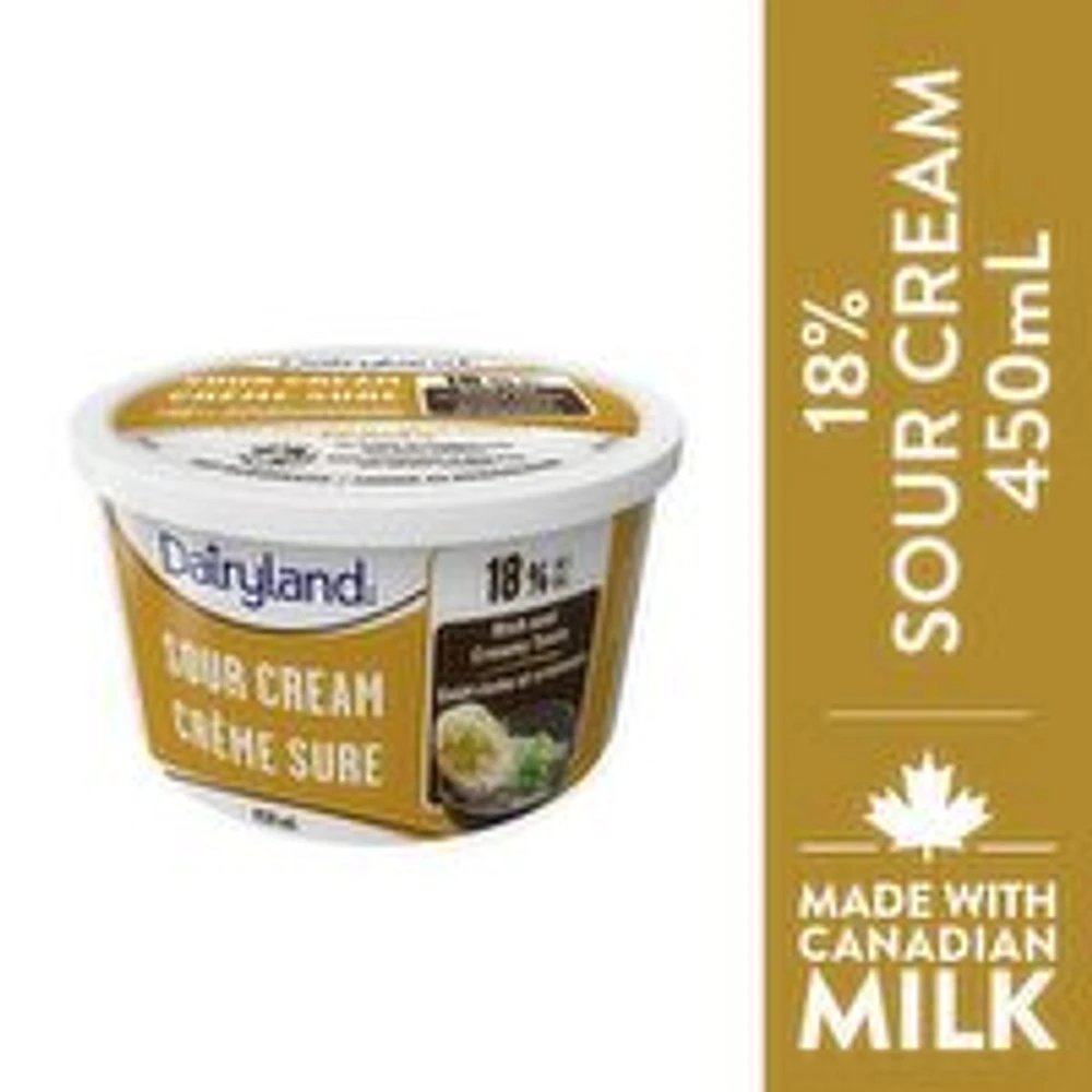 Dairyland - 18% Sour Cream, 450 Millilitre