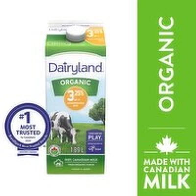 Dairyland - 3.25% Organic Milk, 1.89 Litre