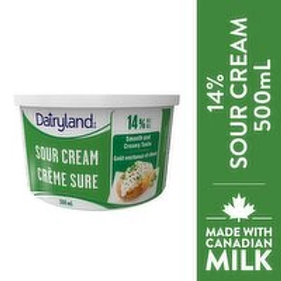 Dairyland - 14% Sour Cream, 500 Millilitre