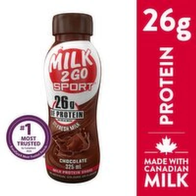 Milk 2 Go Sport - Chocolate Milk Protein Shake, 325 Millilitre