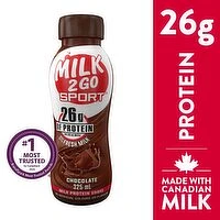 Milk 2 Go Sport - Chocolate Milk Protein Shake, 325 Millilitre