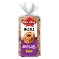 Dempster's - Cinnamon Raisin Bagels, 6 Each