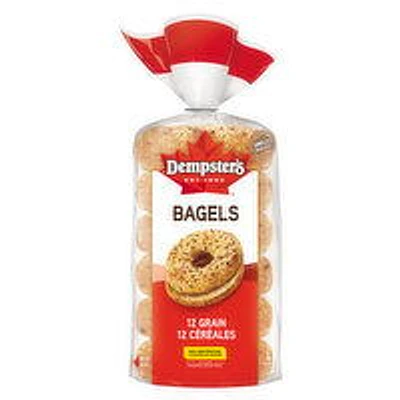 Dempster's - 12 Grain Bagels, 6 Each