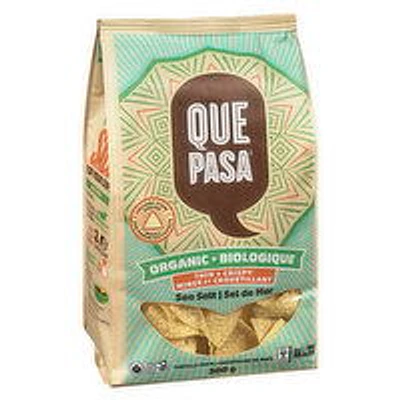 Que Pasa - Organic Tortilla Chips Sea Salt, 300 Gram