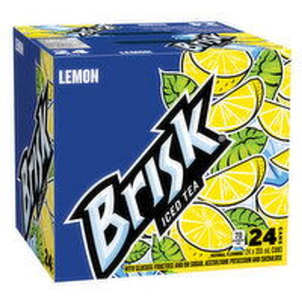 Lipton - Brisk Iced Tea, Lemon 355mL, 24 Each