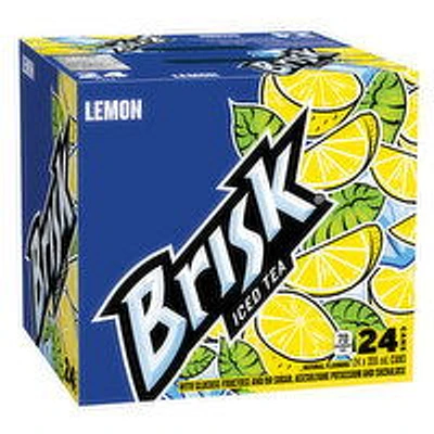 Lipton - Brisk Iced Tea, Lemon 355mL, 24 Each
