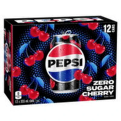 Pepsi - Zero Wild Cherry, 12 Each