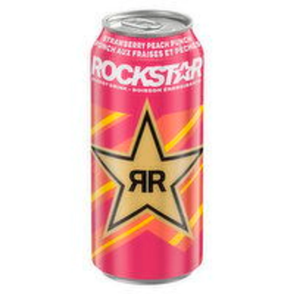 Rockstar - Rockstar Strawberry Peach Punch, 473 Millilitre