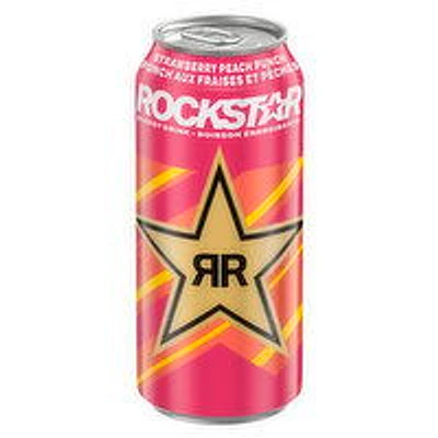 Rockstar - Rockstar Strawberry Peach Punch, 473 Millilitre