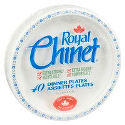 Royal Chinet - Dinner Plates, 40 Pack, 1 Each