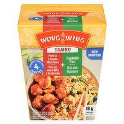 Wong Wing - Combo BBQ Pork- Veg Rice, 18 Gram