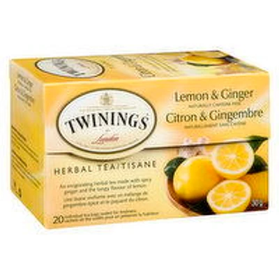 Twinings - Herbal Tea - Lemon and Ginger, 20 Each