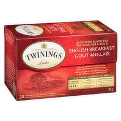 Twinings - English Breakfast Tea, 20 Each