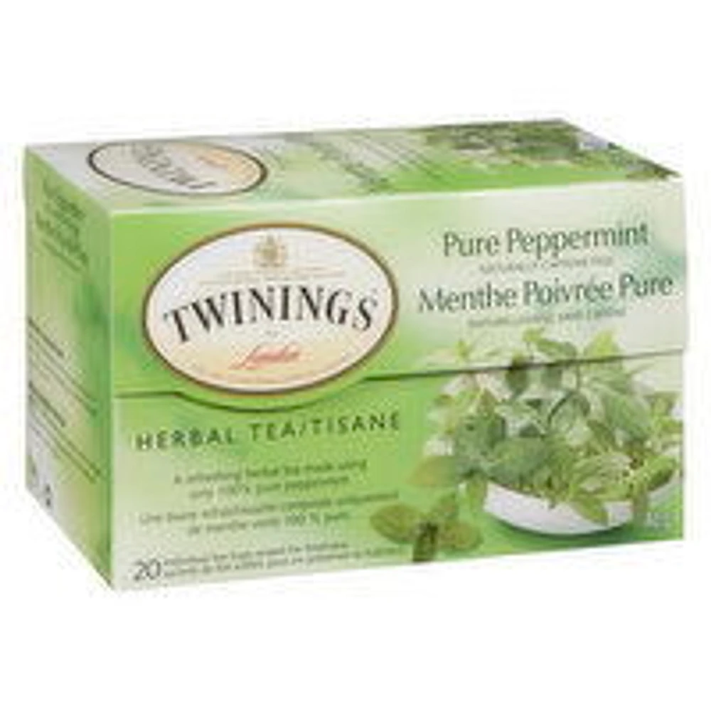 Twinings - Herbal Tea - Pure Peppermint, 20 Each