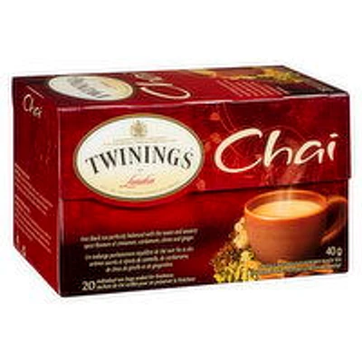Twinings - Chai Tea, 20 Each