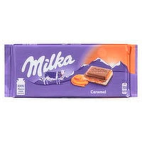 Milka - Milk Chocolate Confection with Caramel Filling, 100 Gram