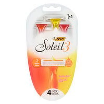 BIC - Soleil Triple Blade Disposable Razors Sensitive, 4 Each