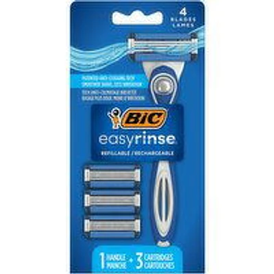 BIC - Shaver Easy rinse Hybrid Men Disposable Razor, 3 Each